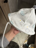 嬰兒遮陽(yáng)防護帽子防飛沫面罩小月齡寶寶防護帽擋風(fēng)隔離帽漁夫帽 藍云朵拉鏈款 【42CM：0-3個(gè)月】 曬單實(shí)拍圖