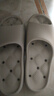 名創(chuàng  )優(yōu)品（MINISO）浴室漏水拖鞋男女夏季速干室內家居情侶洗澡按摩防滑涼拖 曬單實(shí)拍圖