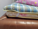 無(wú)印良品A類(lèi)全棉棉花床墊遮蓋物褥子學(xué)生宿舍床褥可折疊1.8x2米 蘭格 曬單實(shí)拍圖
