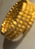 中國黃金（CHINA GOLD）蹦迪珠三圈黃金戒指女款足金素圈開(kāi)口指環(huán)情人節禮物送女朋友老婆 足金蹦迪珠戒指金重約2.3g 曬單實(shí)拍圖