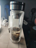富光拾喜雙層玻璃水杯便攜家用茶杯男女士商務(wù)辦公帶過(guò)濾杯子320ml 本色 曬單實(shí)拍圖