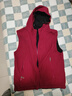雙面穿馬甲女春秋新款疊穿寬松休閑連帽無(wú)袖坎肩背心上衣馬夾外套 酒紅色 【雙面穿】 M 90-105斤 曬單實(shí)拍圖
