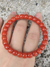 石玥珠寶收藏級涼山南紅瑪瑙手串直切桶珠本命年轉運珠手鏈男女士款禮物 曬單實(shí)拍圖