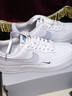 耐克空軍一號女子膠底運動(dòng)鞋春新款板鞋NIKE AIR FORCE 1 HV2511 100白/足球灰/愛(ài)琴海風(fēng)暴藍 40 曬單實(shí)拍圖