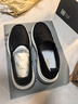 金利來(lái)（Goldlion）男鞋春季新款男士休閑一腳蹬透氣帆布鞋舒適輕便耐磨耐穿懶人鞋 黑色 40 曬單實(shí)拍圖