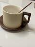 南山先生 牛奶杯家用陶瓷簡(jiǎn)約咖啡杯子帶碟勺禮盒裝半見(jiàn)咖啡對杯套裝 半見(jiàn)咖啡對杯 曬單實(shí)拍圖