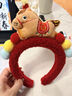 梵詩(shī)哲2026秋冬新款新年紅小馬發(fā)飾發(fā)箍元旦兒童可愛(ài)不傷發(fā)新年頭箍發(fā)飾 大吉小馬-紅色 曬單實(shí)拍圖