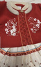 巴拉巴拉童裝女童漢服套裝秋冬新年季寶寶保暖紅色拜年服 曬單實(shí)拍圖