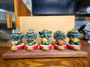錦山堂福祿壽喜財貔貅擺件中國特色高檔生日禮物送長(cháng)輩壽宴實(shí)用伴手禮品 福祿壽喜財+麒麟獸首底座-只此青綠禮盒 曬單實(shí)拍圖