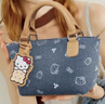 toutou女款包包hellokitty牛仔餃子包哈嘍kt單肩斜挎包生日禮物送女友 曬單實(shí)拍圖