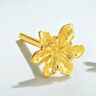 六福珠寶 足金梔子花黃金耳釘 計價(jià) G01G0027DS 約1.00克 曬單實(shí)拍圖