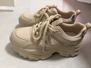 天美意老爹鞋商場(chǎng)同款厚底運動(dòng)女鞋百搭女休閑鞋2026春新款 杏色 37 曬單實(shí)拍圖