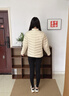 波司登（BOSIDENG）26春季鴨絨輕薄羽絨服排骨條三防科技女短款外套B260135006 秘釉色-三防面料 L 170/92A 體重約120-130斤 曬單實(shí)拍圖