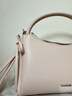 CHARLES&KEITH26春新品蝴蝶結多巴胺手提斜挎小方包生日禮物CK2-30160255 Soft Pink淺粉色 S 曬單實(shí)拍圖