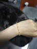 周大生【生日禮物】黃金手鏈足金光砂金珠鏈砂面計價(jià)金串珠送女友 6.18g 曬單實(shí)拍圖