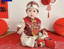 羅蒙周歲禮服抓周服男寶寶女寶百天滿(mǎn)月生日唐裝新中式演出服 冬款 L 曬單實(shí)拍圖