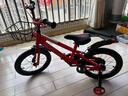 永久（FOREVER）自行車(chē)兒童單車(chē)小孩學(xué)生山地車(chē)寶寶腳踏車(chē)16寸可拆輔助輪紅色 曬單實(shí)拍圖