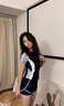 貓人泳衣女保守分體平角爆款高級感微胖遮肉顯瘦游泳館專(zhuān)業(yè)泡溫泉泳裝 黑灰色 M 【身高150-160-體重75-90斤】 曬單實(shí)拍圖