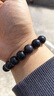石玥珠寶精品12mm彩虹眼天然黑曜石手串本命年轉運珠水晶手鏈男女士款 曬單實(shí)拍圖