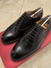 THOM WILLS三接頭皮鞋男真皮商務(wù)正裝鞋手工牛津鞋英倫皮鞋男新郎婚鞋男春季 黑色小牛B7171 39 /6.5碼 曬單實(shí)拍圖