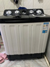 志高（CHIGO）半自動(dòng)雙桶洗衣機 家用小型雙缸洗衣機 老式洗脫分離雙筒雙杠大容量 16公斤 雙缸 【強勁動(dòng)力丨洗10+脫6】 曬單實(shí)拍圖