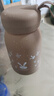 【京東物流送貨上門(mén)】萌萌兔卡通水杯女牛奶玻璃杯創(chuàng  )意便攜杯子 咖色萌萌兔 330ml 1只 曬單實(shí)拍圖