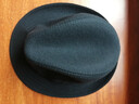 帝陀羅秋冬季男帽中老年毛呢禮帽加厚老人帽棉帽保暖爸爸爵士帽冬帽男 黑色 正常頭圍58CM 曬單實(shí)拍圖