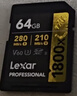 雷克沙（Lexar）256GB SD存儲卡 C10 U3 V60 數碼相機高速內存卡 讀280MB/s 寫(xiě)205MB/s 4K暢拍（1800x） 曬單實(shí)拍圖