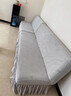 金拾美月直排無(wú)扶手沙發(fā)全包萬(wàn)能罩四季通用型裙邊沙發(fā)床可折疊防塵蓋布 裙邊復古無(wú)扶手套-淺灰 小號（展開(kāi)左右120-150cm，上下90-120cm） 曬單實(shí)拍圖