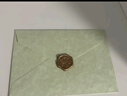 離草羊巴皮信封信紙套裝 禮物賀卡燙金高檔精美情書(shū)文藝表白 4信封+8信紙+4火漆貼 曬單實(shí)拍圖