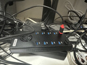 西普萊USB3.0拓展塢分線(xiàn)器10口HUB工業(yè)級A-423（1.4米）集線(xiàn)器120W大功率供電手機刷機硬盤(pán)批量單口2.1A 曬單實(shí)拍圖
