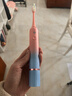 博皓（prooral）聲波電動(dòng)牙刷護齦壓感提醒 自動(dòng)牙刷成人充電式 情侶款 生日禮物T33 粉藍 曬單實(shí)拍圖