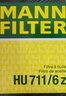 曼牌濾清器（MANNFILTER）機油濾清器機油濾芯HU711/6Z奔馳C180200C300E200300GLC260GLK260 曬單實(shí)拍圖