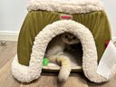 PETSTAR暖爐貓窩 冬季保暖電加熱貓屋取暖小狗幼貓封閉式房子 【綠色】 曬單實(shí)拍圖