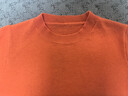 【撤柜精品】加厚羊毛衫質(zhì)感低領(lǐng)打底衫女秋冬洋氣內搭針織毛衣女 橙色 M 建議95-105斤】 曬單實(shí)拍圖