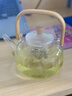 茶沿煮茶壺單壺玻璃燒水壺耐高溫提梁壺明火泡茶水分離圍爐養生花茶具 曬單實(shí)拍圖