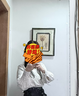 HECO【溪邊】新中式國風(fēng)2025春秋新款燈籠袖提花襯衫女假兩件V領(lǐng)上衣 白色 S 曬單實(shí)拍圖