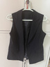 啄木鳥(niǎo)西裝馬甲女2024春夏秋夏新款韓版潮流時(shí)尚背心外穿小個(gè)子馬夾 黑色 XL  115-130斤 曬單實(shí)拍圖