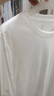 京東京造【50S水柔棉】長(cháng)袖t恤女純棉26春夏新款打底衫內搭女 白色 M 曬單實(shí)拍圖