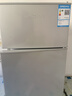 新飛冰箱小型租房用 一級能效冷 藏冷凍兩用1-2人家用小冰箱 出租房雙門(mén)電冰箱辦公室兩門(mén) 26年旗艦 76A128一級能效【帶凈味盒】銀 曬單實(shí)拍圖