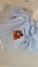 貝瑞加（Babyprints）嬰兒連體衣秋冬男女寶寶夾棉爬服保暖家居內衣加厚柔軟哈衣 藍90 曬單實(shí)拍圖