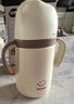 日康（rikang）保溫杯 兒童水杯316不銹鋼學(xué)生吸管杯小月齡專(zhuān)用B4021-1棕色260ML 曬單實(shí)拍圖