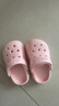 牧童兒童拖鞋夏男寶寶洞洞鞋軟底女童卡通洗澡嬰幼兒家居鞋萌兔粉140 曬單實(shí)拍圖