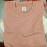 2025夏季純棉寬松短袖t恤女士正肩重磅短袖上衣簡(jiǎn)約純色打底衫 200G純棉圓短T皮粉色 XL 曬單實(shí)拍圖