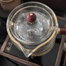 逍遙茶壺360度旋轉加厚耐高溫玻璃實(shí)木把手泡茶煮茶壺 逍遙壺透明 540ml 曬單實(shí)拍圖