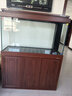 森森（SUNSUN）（免費入戶(hù)）魚(yú)缸客廳大型底過(guò)濾水族箱家用生態(tài)玻璃魚(yú)缸落地底濾 【剛果柚木】119長(cháng)41.5寬底濾 帶底濾禮包 曬單實(shí)拍圖