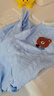 貝瑞加（Babyprints）嬰兒連體衣秋冬男女寶寶夾棉爬服保暖家居內衣加厚柔軟哈衣 藍90 曬單實(shí)拍圖