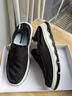 回力男鞋帆布鞋男士春季新款一腳蹬黑色輕便軟底防滑休閑懶人開(kāi)車(chē)鞋子 黑色 42 曬單實(shí)拍圖