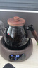 全度耐高溫加厚玻璃煮茶壺大容量燒水壺側把煮茶壺家用煮水壺 煙灰側把祥和壺+木色電陶爐 曬單實(shí)拍圖