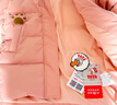 鴨鴨兒童羽絨服2025新款男女小童寶寶中長(cháng)款連帽加厚童裝冬季外套YD 曬單實(shí)拍圖